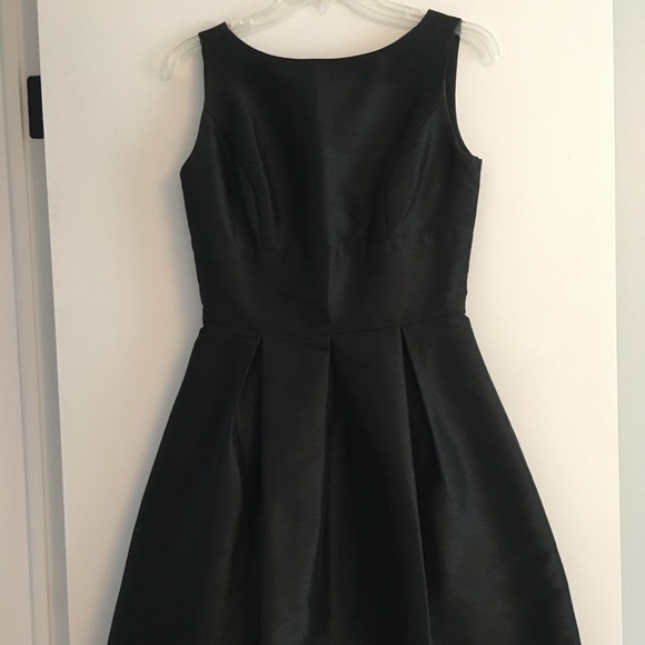 alfred sung black bridesmaid dress